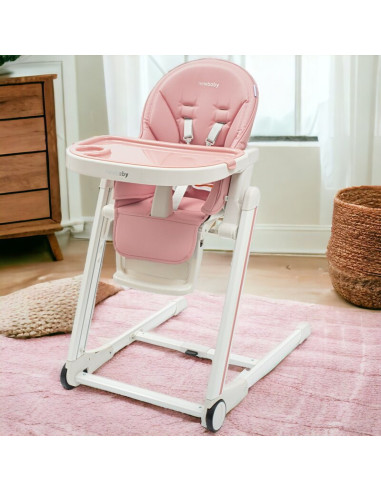 BN-52927,Scaun de masa, New Baby, Muka, Pliabil, Pana la 15 kg, Reglabil pe inaltime in 5 trepte, Reglare suport pentru picioare