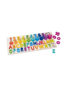 GOKI58357,Puzzle alfanumeric educativ Goki, pentru copii 3+
