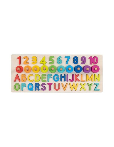 GOKI58357,Puzzle alfanumeric educativ Goki, pentru copii 3+