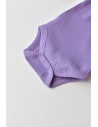 UP-BC-CSYR4302-3,Body Bebe Unisex cu maneca lunga din 95% bumbac organic cu 5% elastan - Mov, BabyCosy (Marime: 3-6 Luni)
