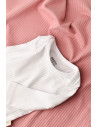 UP-BC-CSYR4307-9,Body Bebe Unisex cu maneca lunga din 95% bumbac organic cu 5% elastan - Alb, BabyCosy (Marime: 9-12 luni)