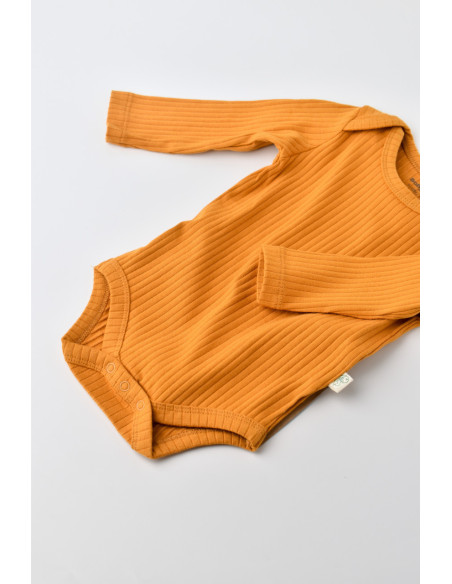 UP-BC-CSYR4308-9,Body Bebe Unisex cu maneca lunga din 95% bumbac organic cu 5% elastan - Sofran, BabyCosy (Marime: 9-12 luni)
