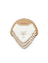 UP-BC-CSY8128,Set de 3 bavete pentru nou nascut, 100% bumbac organic, TeddyBear, BabyCosy
