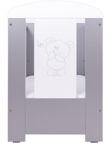 PATUT PENTRU BEBE, BEAR & BUTTERFLY, SILVER 120 X 60