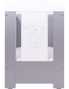PATUT PENTRU BEBE, BEAR & BUTTERFLY, SILVER 120 X 60