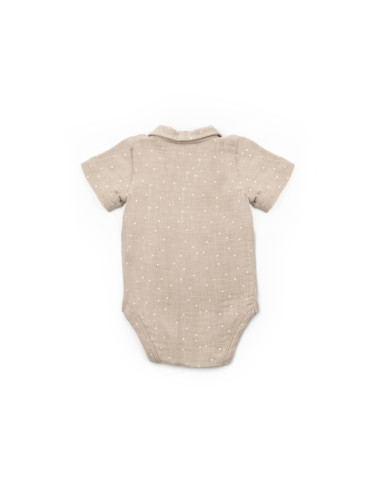 UP-BC-CSYM7100-6,Set 2 body-uri cu guler TeddyBear, BabyCosy, 100% bumbac (Marime: 6-9 luni)