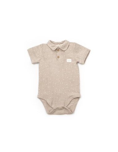 UP-BC-CSYM7100-6,Set 2 body-uri cu guler TeddyBear, BabyCosy, 100% bumbac (Marime: 6-9 luni)