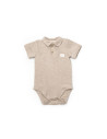 UP-BC-CSYM7100-6,Set 2 body-uri cu guler TeddyBear, BabyCosy, 100% bumbac (Marime: 6-9 luni)