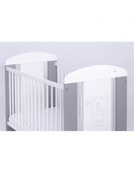 PATUT PENTRU BEBE, BEAR & BUTTERFLY, SILVER 120 X 60