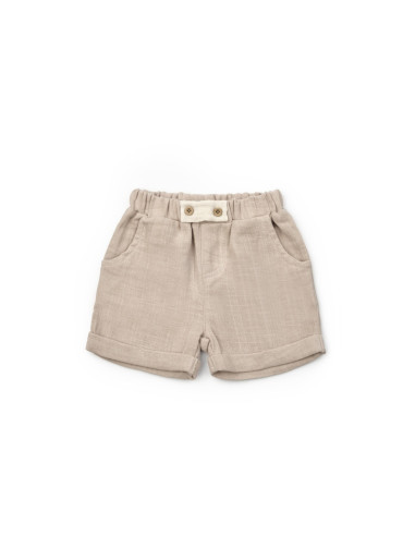 UP-BC-CSYM7101-18,Set tricou cu pantaloni scurti TeddyBear, 100% bumbac organic, BabyCosy (Marime: 18-24 Luni)