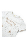 UP-BC-CSYM7101-18,Set tricou cu pantaloni scurti TeddyBear, 100% bumbac organic, BabyCosy (Marime: 18-24 Luni)