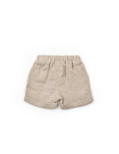 UP-BC-CSYM7101-18,Set tricou cu pantaloni scurti TeddyBear, 100% bumbac organic, BabyCosy (Marime: 18-24 Luni)