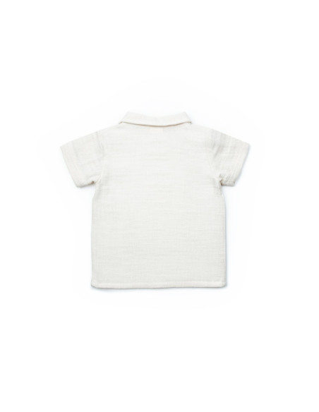 UP-BC-CSYM7102-3,Set tricou, salopeta si sapca TeddyBear, 100% bumbac organic, BabyCosy (Marime: 3-6 Luni)