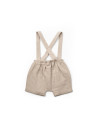 UP-BC-CSYM7102-3,Set tricou, salopeta si sapca TeddyBear, 100% bumbac organic, BabyCosy (Marime: 3-6 Luni)