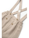UP-BC-CSYM7102-3,Set tricou, salopeta si sapca TeddyBear, 100% bumbac organic, BabyCosy (Marime: 3-6 Luni)