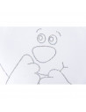 PATUT PENTRU BEBE, BEAR & BUTTERFLY, SILVER 120 X 60