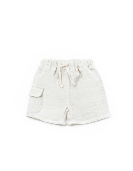UP-BC-CSYM7103-12,Set tricou maro cu pantaloni scurti TeddyBear, 100% bumbac organic, BabyCosy (Marime: 12-18 Luni)