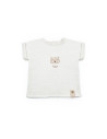 UP-BC-CSYM7104-18,Set tricou ecru cu pantaloni scurti TeddyBear, 100% bumbac organic, BabyCosy (Marime: 18-24 Luni)