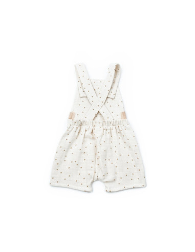 UP-BC-CSYM7106-9,Salopeta cu palariuta TeddyBear, BabyCosy, 100% bumbac organic (Marime: 9-12 luni)