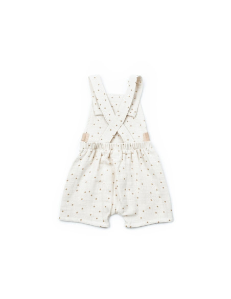 UP-BC-CSYM7106-9,Salopeta cu palariuta TeddyBear, BabyCosy, 100% bumbac organic (Marime: 9-12 luni)
