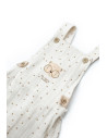 UP-BC-CSYM7106-9,Salopeta cu palariuta TeddyBear, BabyCosy, 100% bumbac organic (Marime: 9-12 luni)