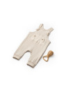 UP-BC-CSY8114-12,Salopeta cu bretele TeddyBear, BabyCosy, 100% bumbac organic (Marime: 12-18 Luni)