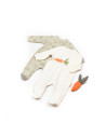 UP-BC-CSY5820-6,Set 2 salopete Rabbit, 100%bumbac organic, BabyCosy (Marime: 6-9 luni)