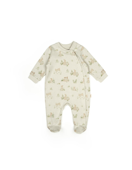UP-BC-CSY5820-6,Set 2 salopete Rabbit, 100%bumbac organic, BabyCosy (Marime: 6-9 luni)