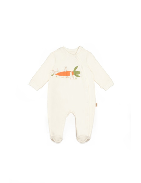 UP-BC-CSY5820-6,Set 2 salopete Rabbit, 100%bumbac organic, BabyCosy (Marime: 6-9 luni)