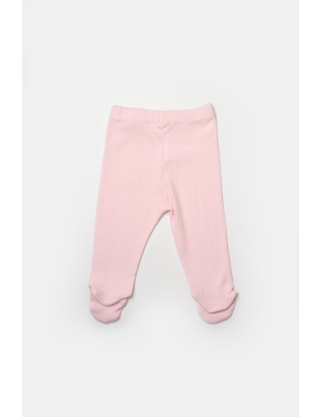 UP-BC-CSYB9027-6,Set 2 pantaloni cu botosei Bamboo, roz, BabyCosy, 50%bumbac+50% bambus (Marime: 6-9 luni)