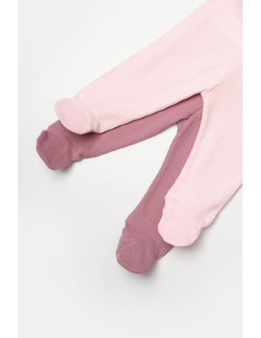 UP-BC-CSYB9027-6,Set 2 pantaloni cu botosei Bamboo, roz, BabyCosy, 50%bumbac+50% bambus (Marime: 6-9 luni)