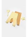 UP-BC-CSYB9028-6,Set 2 pantaloni cu botosei Bamboo, galben, BabyCosy, 50%bumbac+50% bambus (Marime: 6-9 luni)