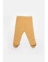 UP-BC-CSYB9028-6,Set 2 pantaloni cu botosei Bamboo, galben, BabyCosy, 50%bumbac+50% bambus (Marime: 6-9 luni)