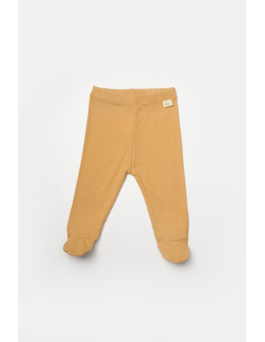 UP-BC-CSYB9028-3,Set 2 pantaloni cu botosei Bamboo, galben, BabyCosy, 50%bumbac+50% bambus (Marime: 3-6 Luni)