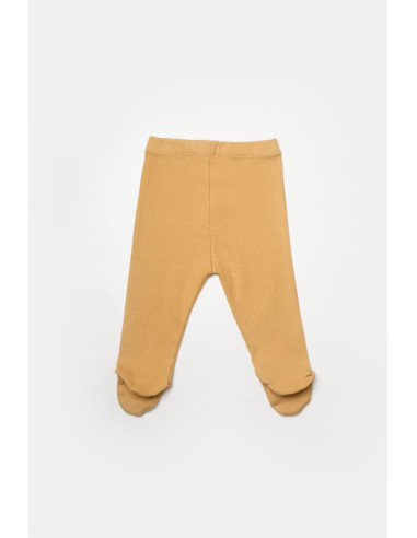 UP-BC-CSYB9028-3,Set 2 pantaloni cu botosei Bamboo, galben, BabyCosy, 50%bumbac+50% bambus (Marime: 3-6 Luni)
