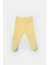 UP-BC-CSYB9028-3,Set 2 pantaloni cu botosei Bamboo, galben, BabyCosy, 50%bumbac+50% bambus (Marime: 3-6 Luni)
