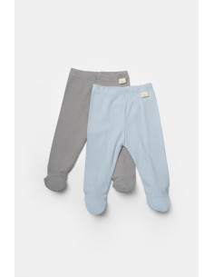 UP-BC-CSYB9029-3,Set 2 pantaloni cu botosei Bamboo, blue, BabyCosy, 50%bumbac+50% bambus (Marime: 3-6 Luni) 2