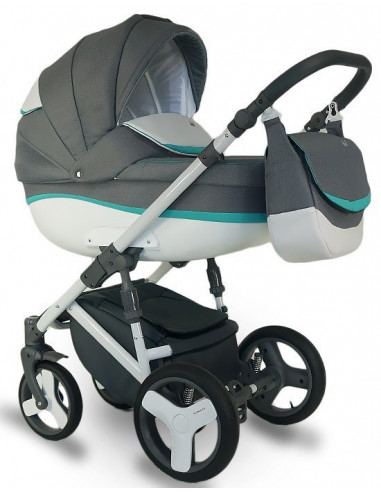 Carucior copii 3 in 1, reversibil, 0-36 luni, Bexa Ideal Grey
