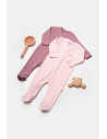 UP-BC-CSYB9033-0,Set 2 salopete lungi Bamboo, roz, BabyCosy, 50%bumbac+50% bambus (Marime: 0-3 Luni)