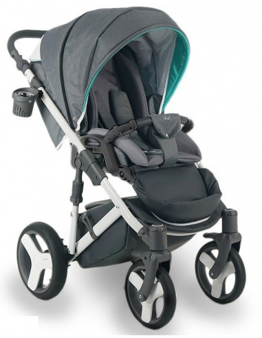 Carucior copii 3 in 1, reversibil, 0-36 luni, Bexa Ideal Grey