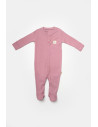 UP-BC-CSYB9033-0,Set 2 salopete lungi Bamboo, roz, BabyCosy, 50%bumbac+50% bambus (Marime: 0-3 Luni)