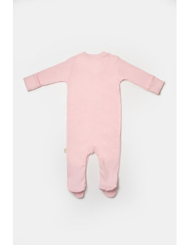 UP-BC-CSYB9033-0,Set 2 salopete lungi Bamboo, roz, BabyCosy, 50%bumbac+50% bambus (Marime: 0-3 Luni)