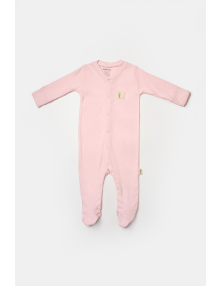 UP-BC-CSYB9033-0,Set 2 salopete lungi Bamboo, roz, BabyCosy, 50%bumbac+50% bambus (Marime: 0-3 Luni)