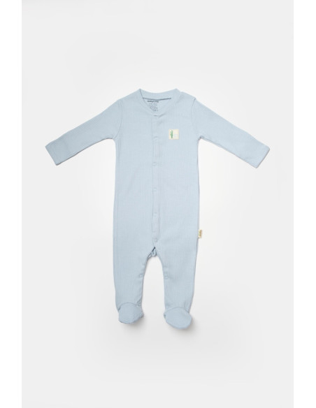 UP-BC-CSYB9035-3,Set 2 salopete lungi Bamboo, blue, BabyCosy, 50%bumbac+50% bambus (Marime: 3-6 Luni)
