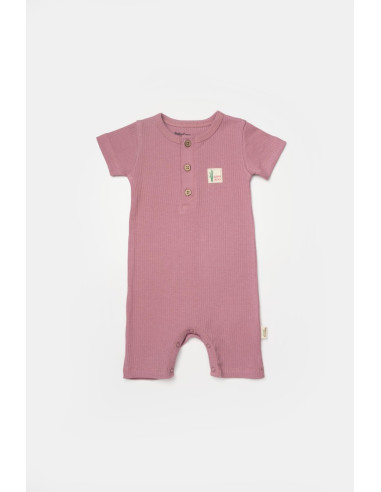 UP-BC-CSYB9036-9,Set 2 salopete scurte Bamboo, roz, BabyCosy, 50%bumbac+50% bambus (Marime: 9-12 luni)