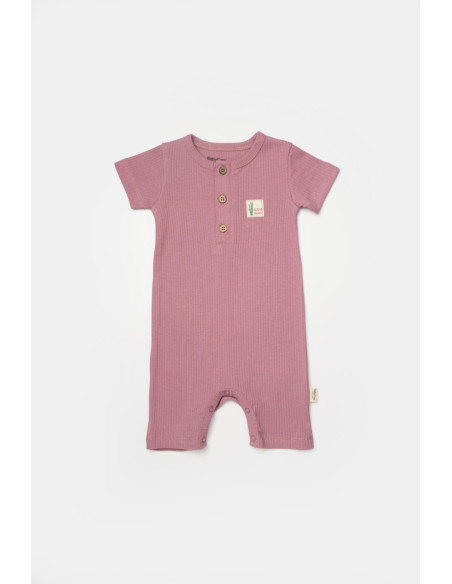 UP-BC-CSYB9036-9,Set 2 salopete scurte Bamboo, roz, BabyCosy, 50%bumbac+50% bambus (Marime: 9-12 luni)