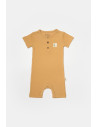 UP-BC-CSYB9037-3,Set 2 salopete scurte Bamboo, galben, BabyCosy, 50%bumbac+50% bambus (Marime: 3-6 Luni)