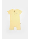 UP-BC-CSYB9037-3,Set 2 salopete scurte Bamboo, galben, BabyCosy, 50%bumbac+50% bambus (Marime: 3-6 Luni)