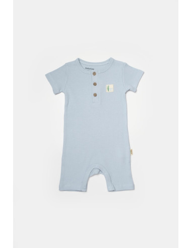 UP-BC-CSYB9038-12,Set 2 salopete scurte Bamboo, blue, BabyCosy, 50%bumbac+50% bambus (Marime: 12-18 Luni)