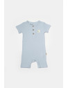UP-BC-CSYB9038-12,Set 2 salopete scurte Bamboo, blue, BabyCosy, 50%bumbac+50% bambus (Marime: 12-18 Luni)